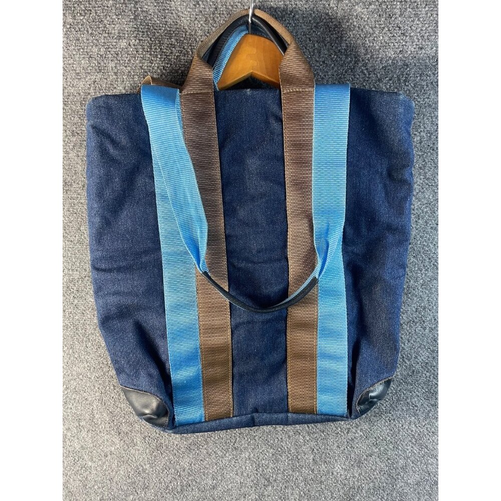 Isabelle Morelle Creation Travel Bag Made in France Womans Cotton Blue Handmade